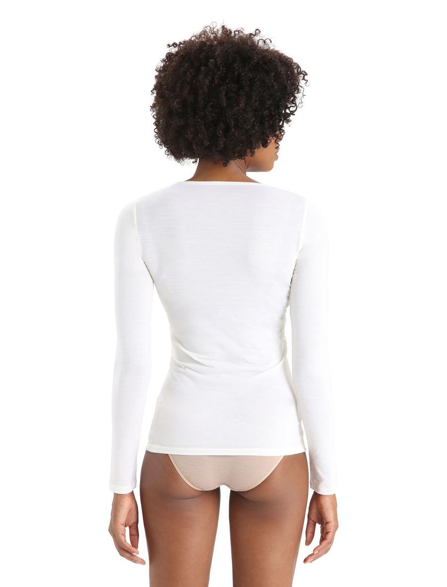 Snow Women's Icebreaker Merino Siren Long Sleeve Sweetheart Top Underwear | USA 1689JPQJ